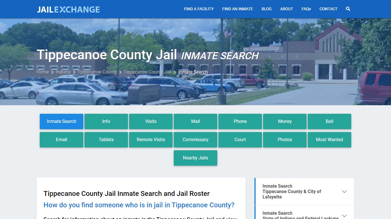 Inmate Search: Roster & Mugshots - Tippecanoe County Jail, IN