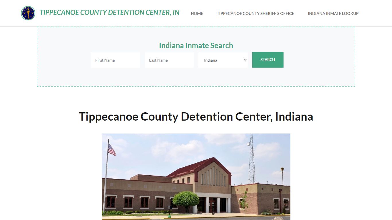 Tippecanoe County Detention Center, IN Inmate Roster, Offender Search